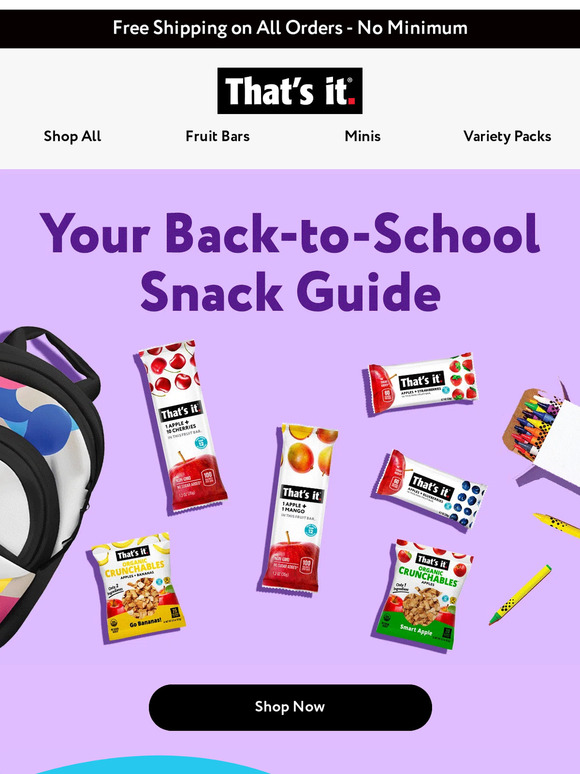 Your Back-to-School Snack Guide 📝