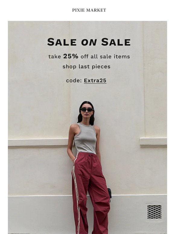 Take 25% Off Sale on Sale