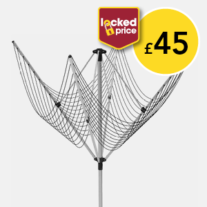 Wilko 4 Arm Rotary Washing Line 60m £45 locked price
