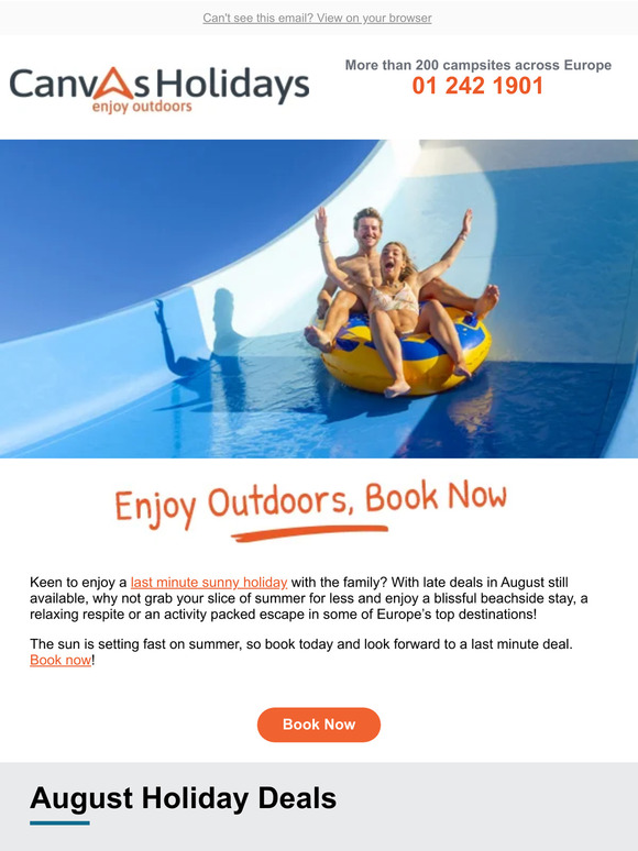 August Availability - Book Now!