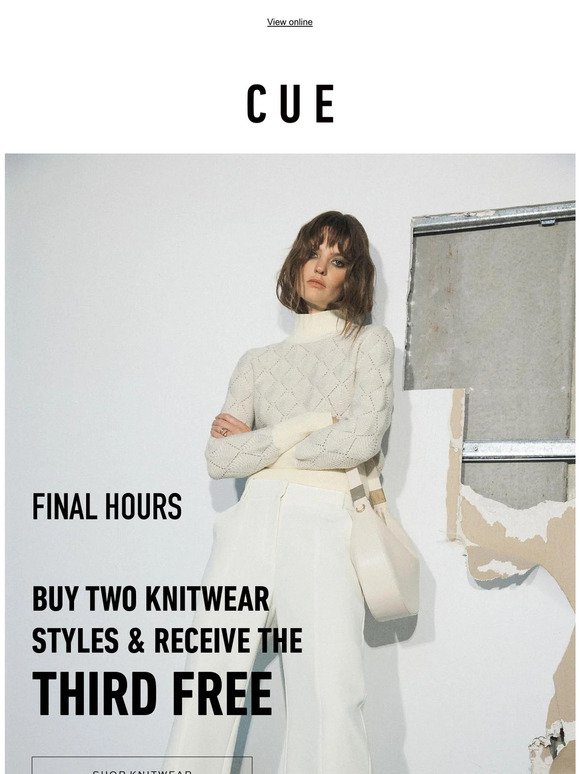 Last chance to save on knitwear
