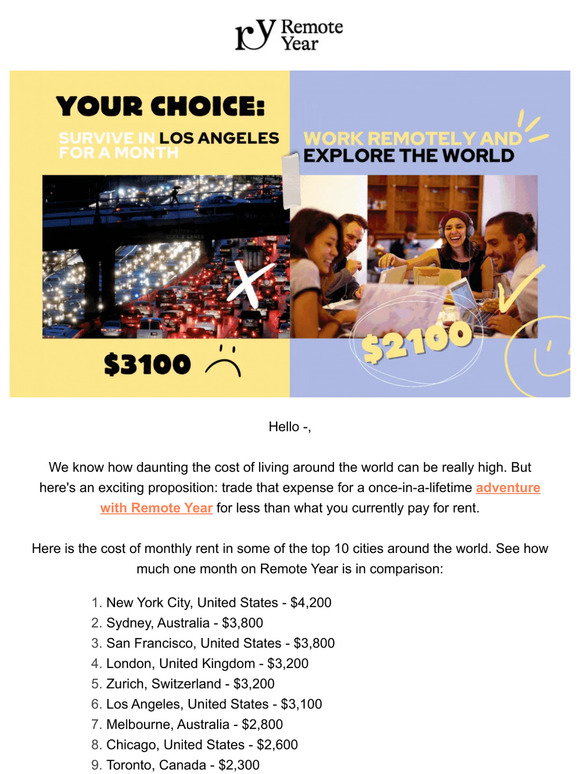 Remote Year: Say goodbye to high living costs - Trade it for an epic ...