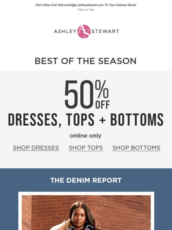 Ashley Stewart The Denim Styles Your Closet Is Missing 💙 Milled