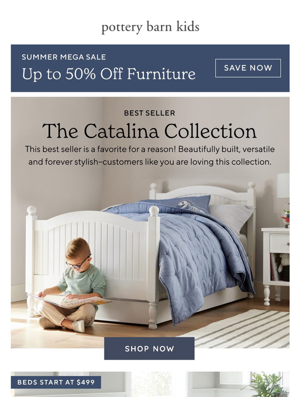 Pottery Barn Kids Meet Catalina, our topselling furniture collection
