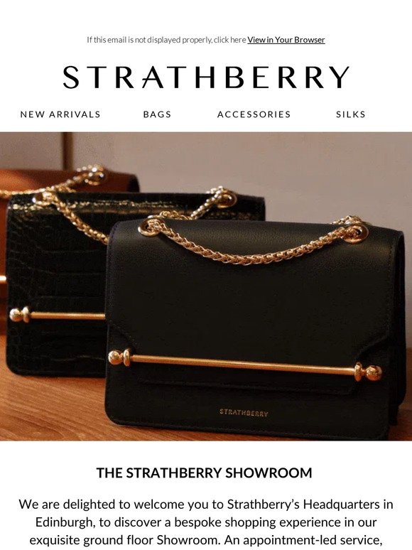 Visit our Strathberry Showroom for a unique shopping experience