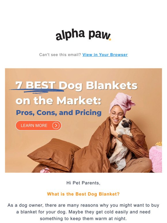 Attn Pet Parent, 7 Best Dog Blankets on the Market