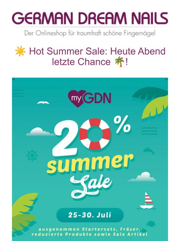 [Letzte Chance] Genieße 20% beim myGDN Summer Sale!