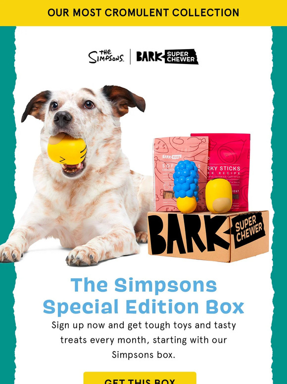 BarkBox —'s Simpsons Super Chewer Box is here! 🤯 Milled