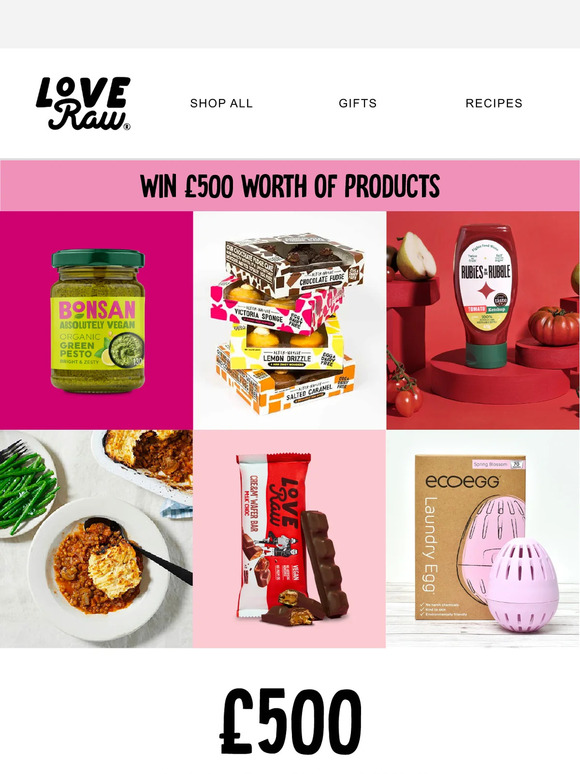 Win £500 worth of products 😍