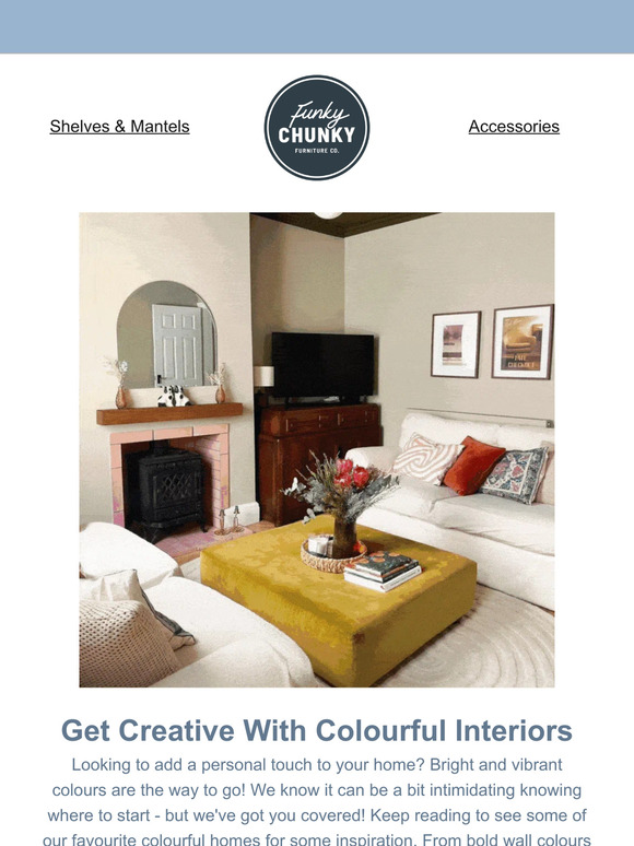 Funky Chunky Furniture Get Creative With Colourful Interiors Milled