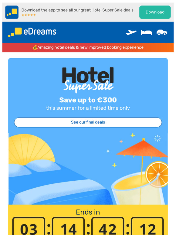 Final call for the summer Hotel Super Sale⏳