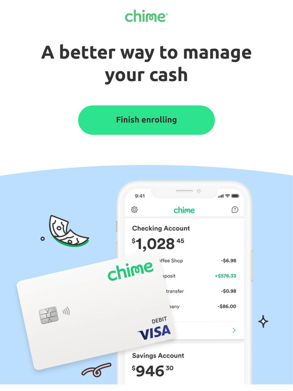 Chime Your account is still waiting Milled