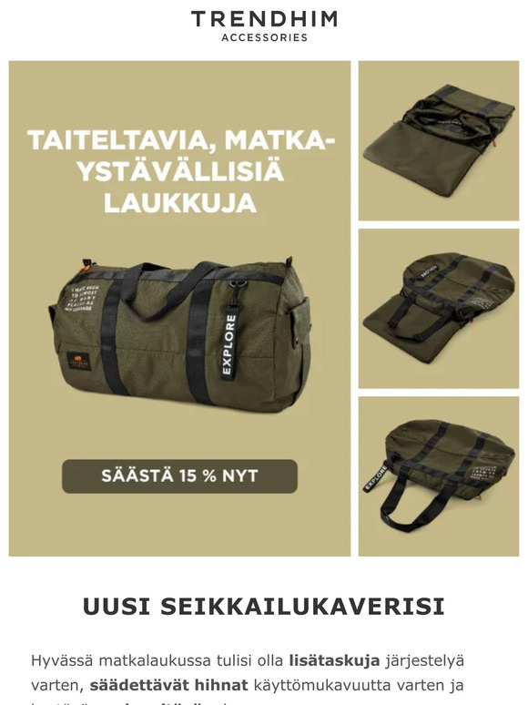 15% alennus Lazy Bear -laukuista 🐻