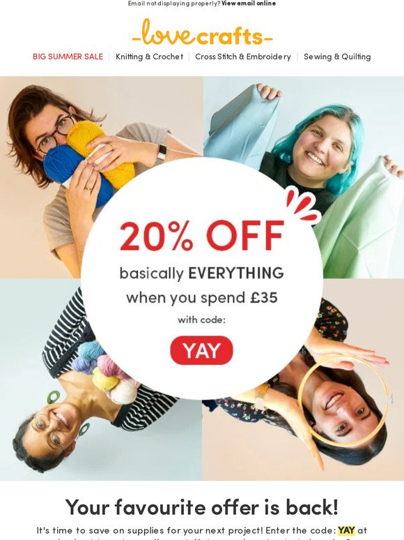 Want 20% off almost EVERYTHING!?