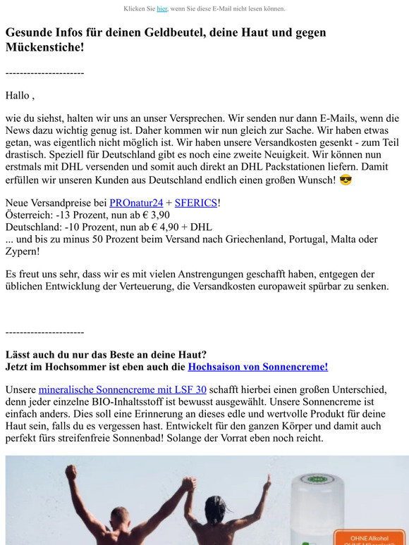 ▷ News für deinen Geldbeutel, für deine Haut und schnelle Hilfe beim Mückenstich