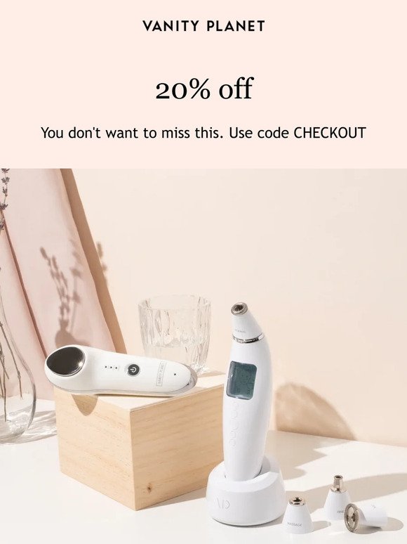A discount code, just for you.