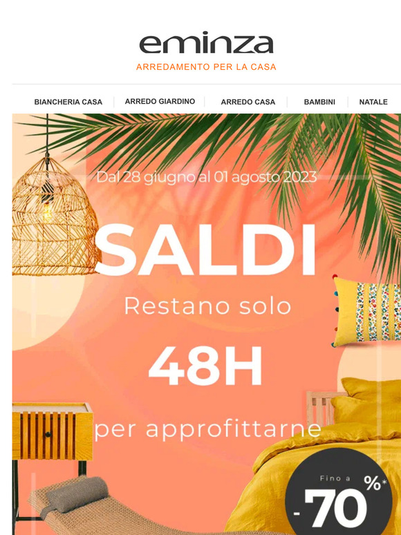 🔥 SALDI - 48 ore per approfittare!