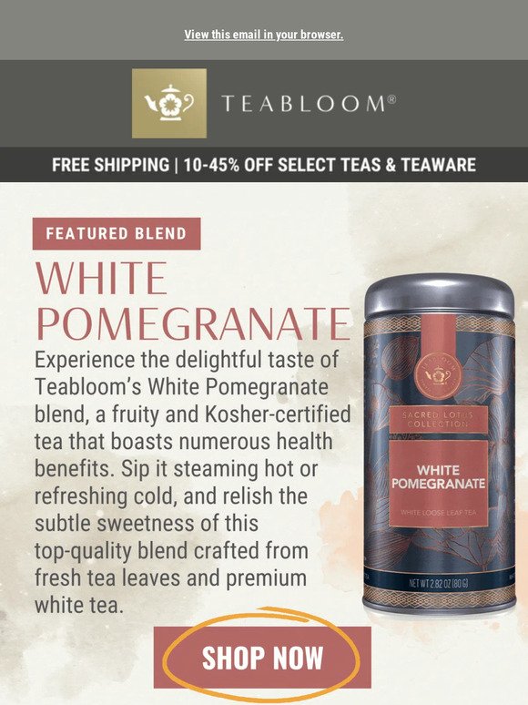 Featured Blend: Delicious White Pomegranate! 😋