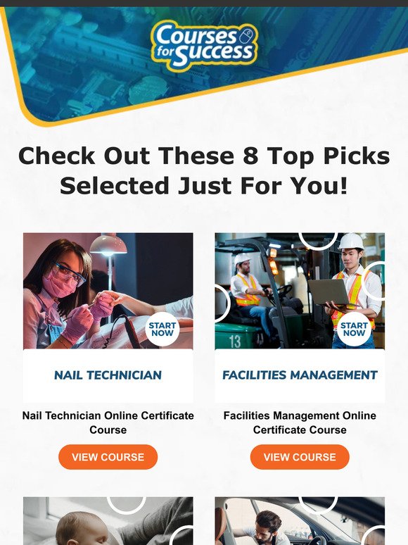 Top Courses Just For You, !