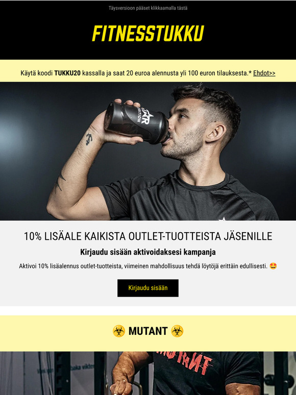 Viimeinen mahdollisuus, 10% lisäale outletista jäsenille!