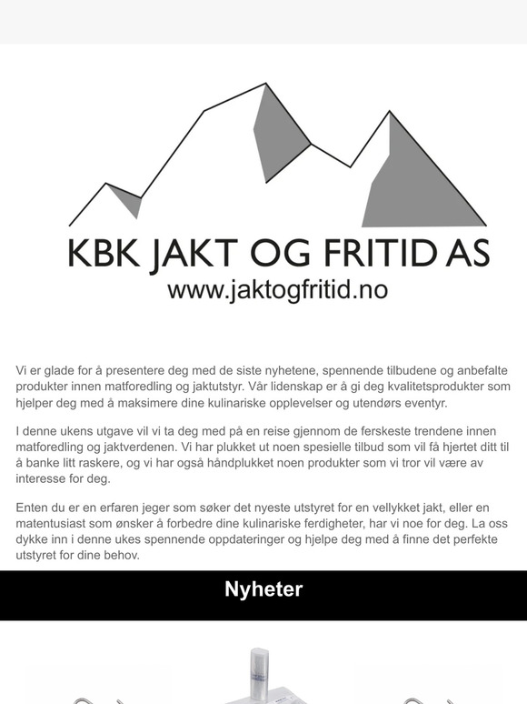 Oppdatering: Nyheter, Tilbud og Anbefalte Produkter!