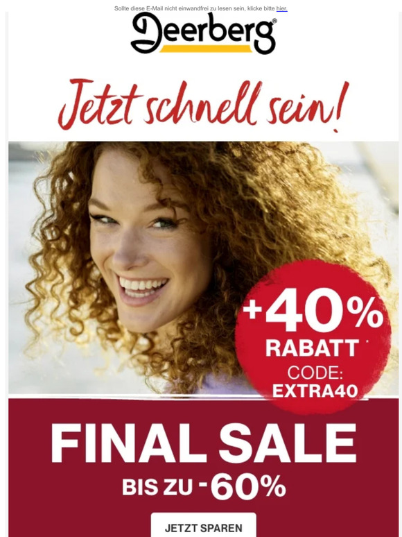 Jetzt schnell sein: -40% EXTRA ⏰❤️