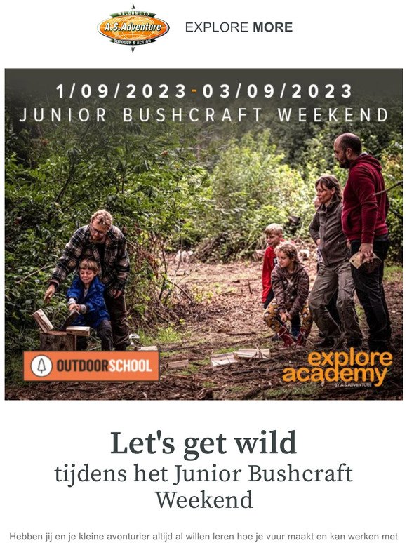 Junior Bushcraft Weekend | Explore Academy for kids