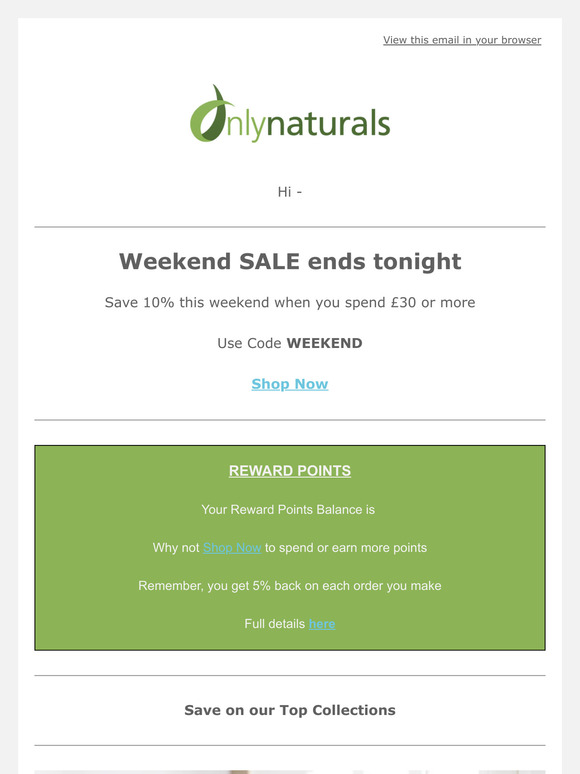 Last Chance - Weekend SALE ends tonight