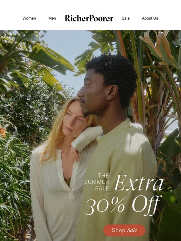 THE SUMMER SALE - Extra 30% off