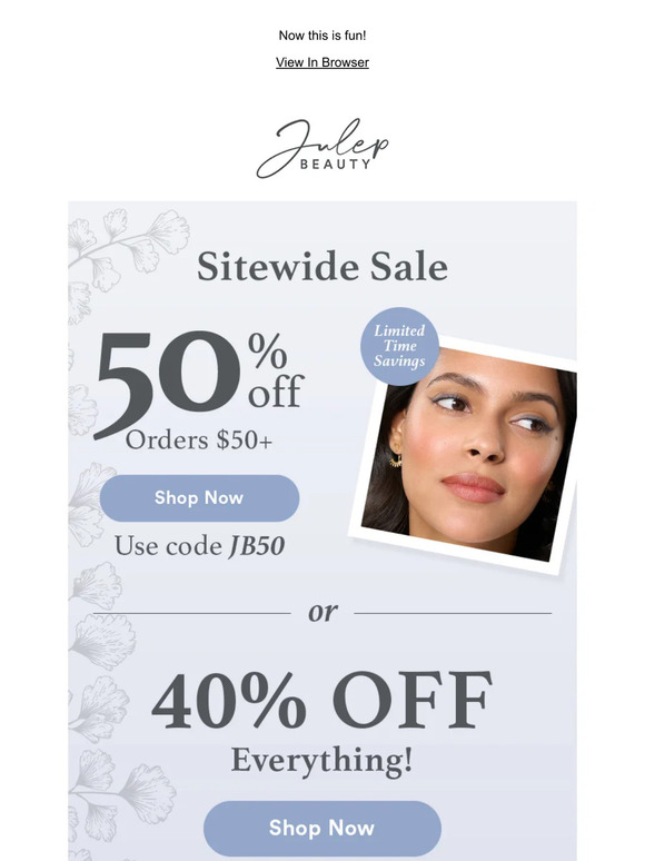 NEW: Up to 50% OFF 😍