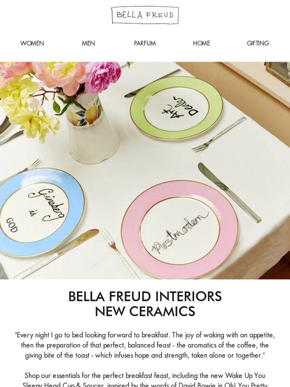 Dive into the world of Bella Freud Homeware