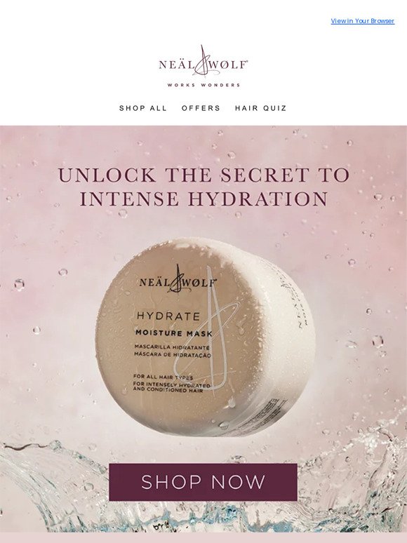Introducing HYDRATE Moisture Mask