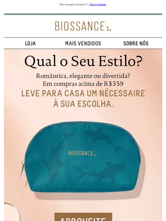 Ganhe um Nécessaire à sua escolha ✨