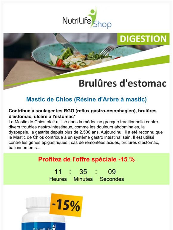 Plus que quelques heures : Mastic de Chios en promotion -15%
