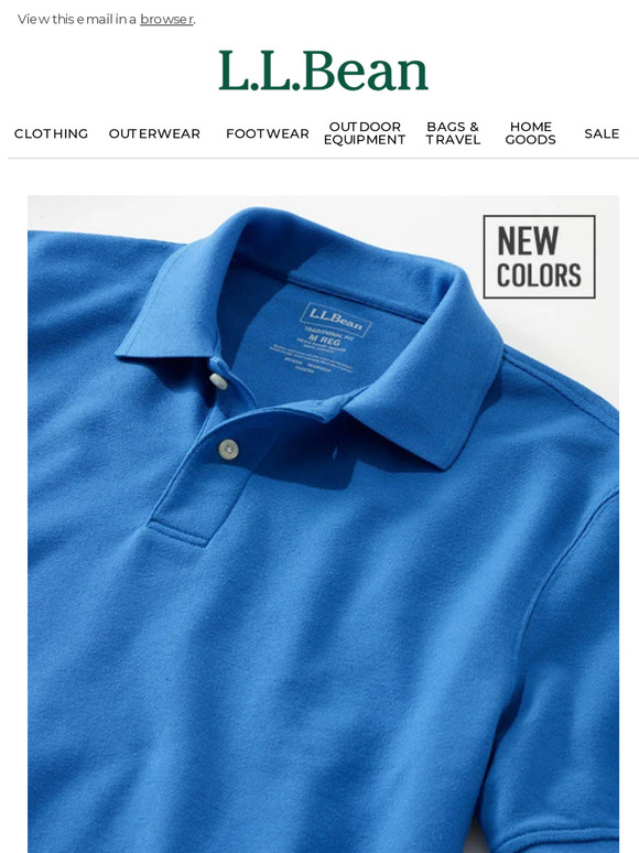L.L.Bean Our 1 Polos in NEW Colors & Stripes Milled