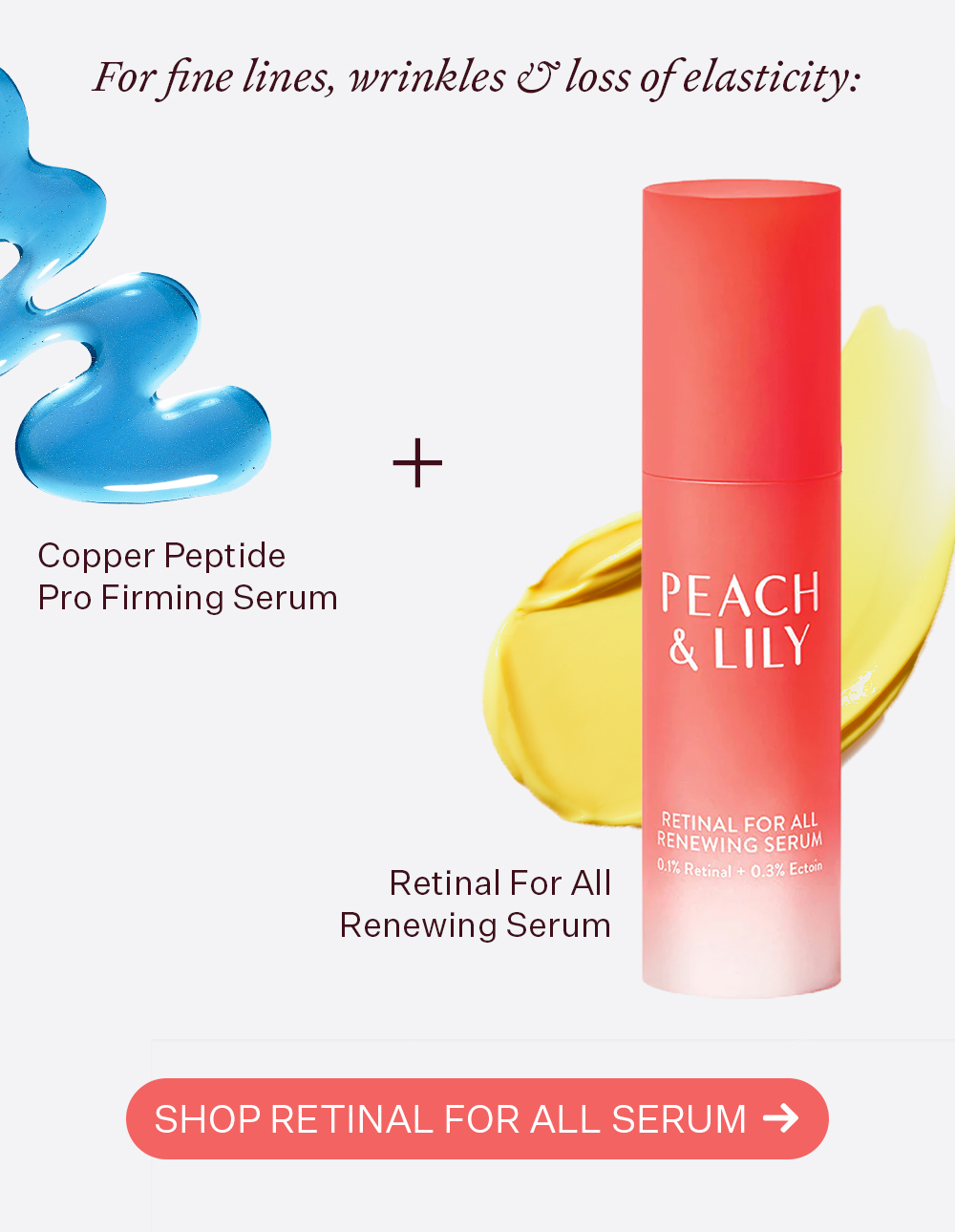 Peach and Lily: Double up your serums for double the results.