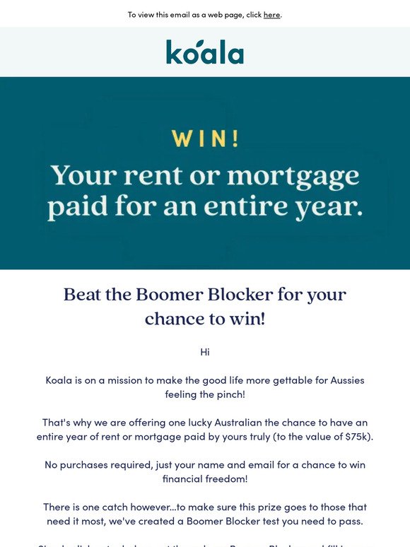 Win a Year of Rent/Mortgage-Free Living