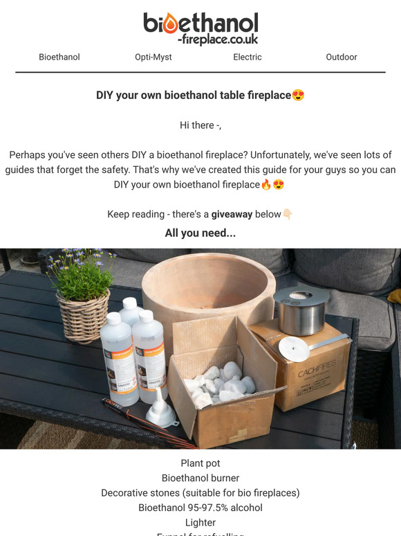DIY your own bioethanol fireplace🔥