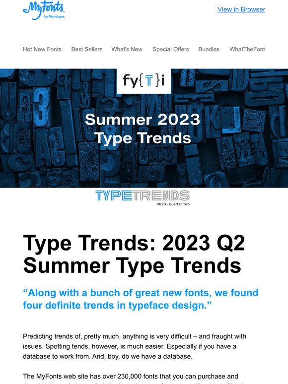 2023 Q2 Summer Type Trends