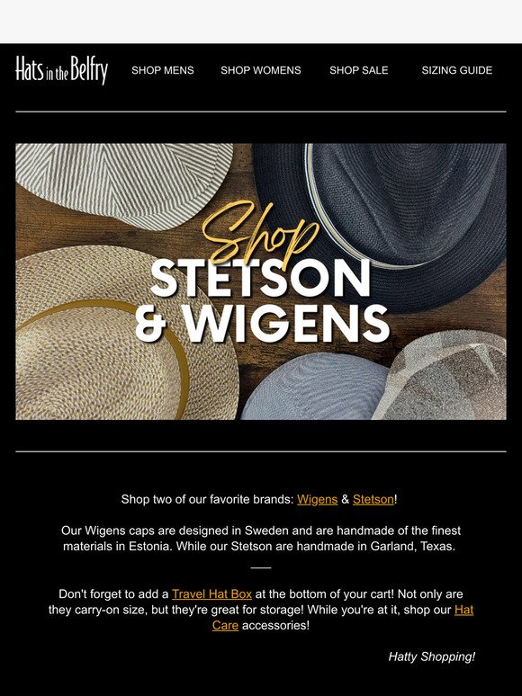 SHOP WIGENS & STETSON!✨