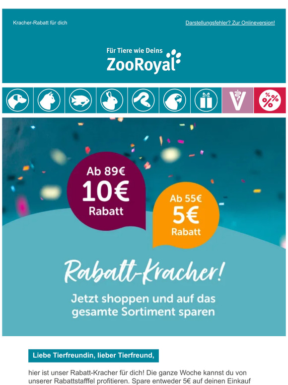 Was ist besser als 5€ Rabatt? Na klar – 10€ Rabatt! 🎉