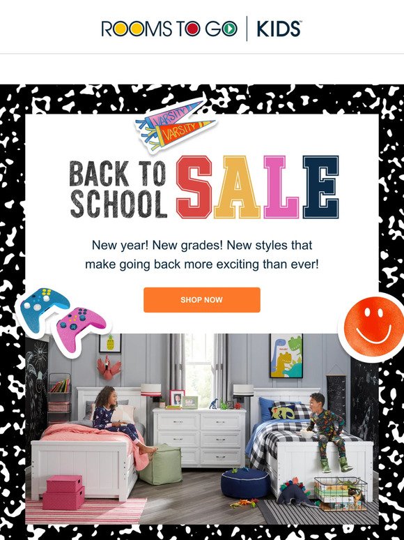 Save on back to school bedrooms, desks, & more!