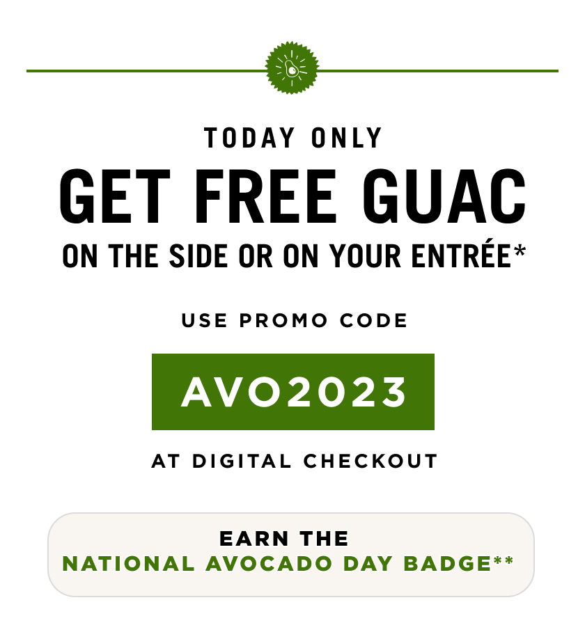Chipotle Member Exclusive Free Guac Today 🥑🥳 Milled