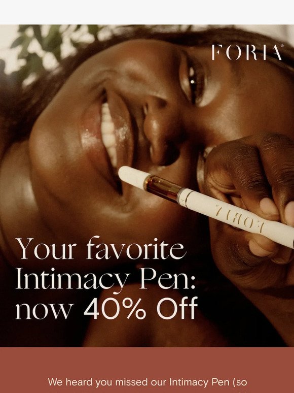 Meet our bestselling Intimacy Pen