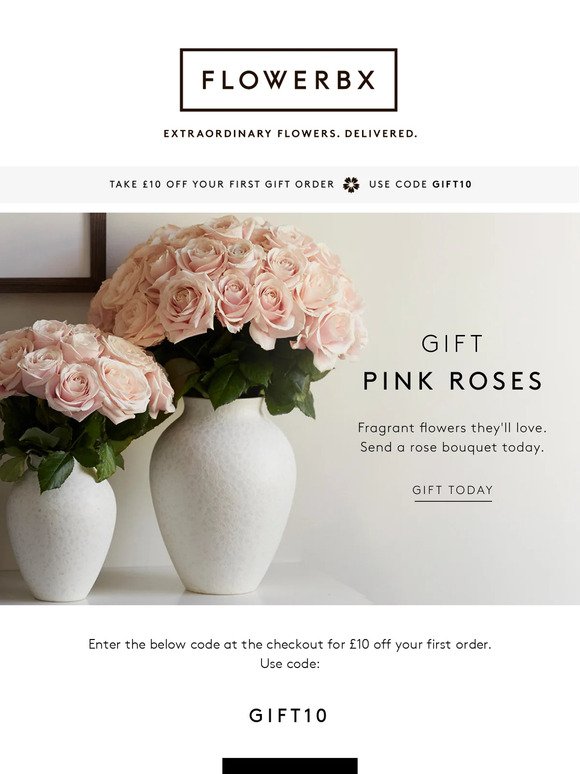 Most-wanted gift: Pink sweet roses