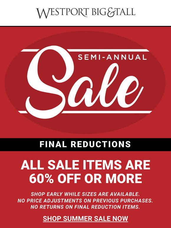 Sale Prices NOW 60% off! Stock up!