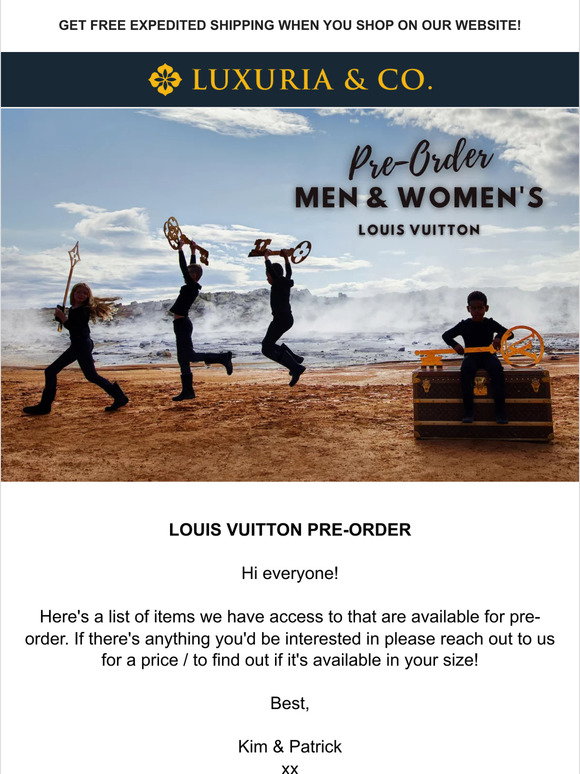 Louis Vuitton (Pre Order)