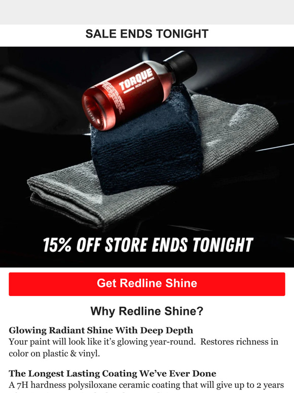 Torque Detail: ⏰ 4 Hours Left: Redline Ceramic 󠁼Coating Sale ⏰ | Milled