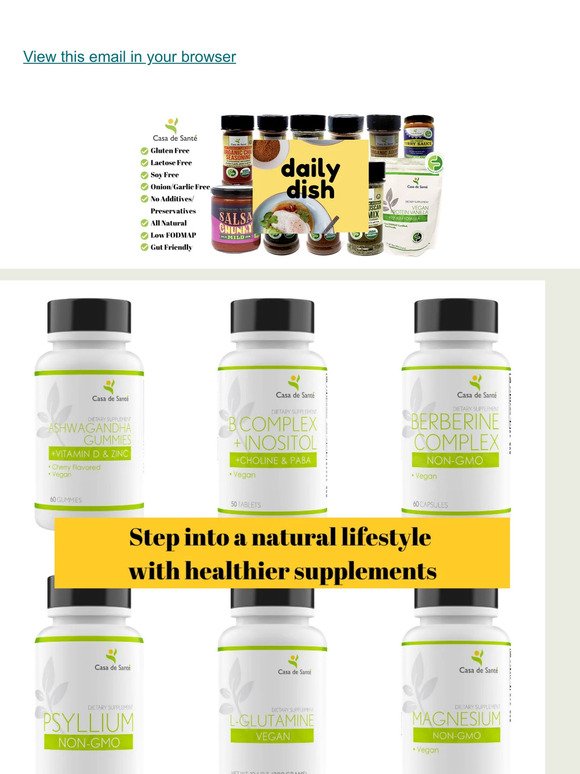 New All Natural Supplements in Store