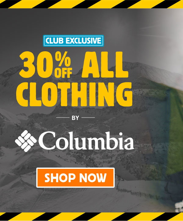 30% Off All Clothing by Columbia